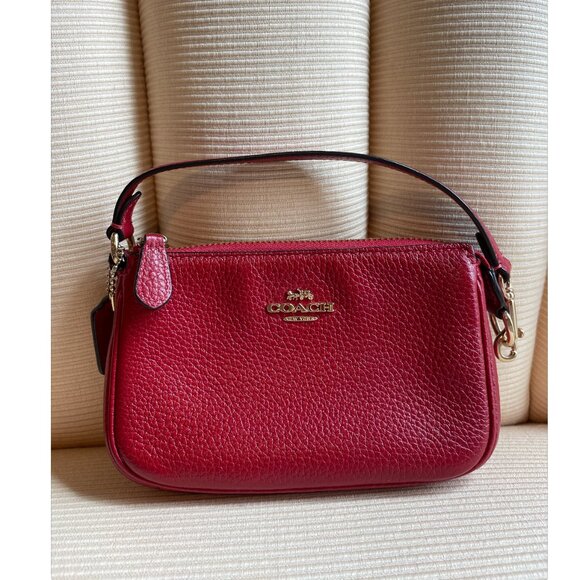 Coach Nolita 15 Red Refined Pebble Leather bag - Picture 1 of 10